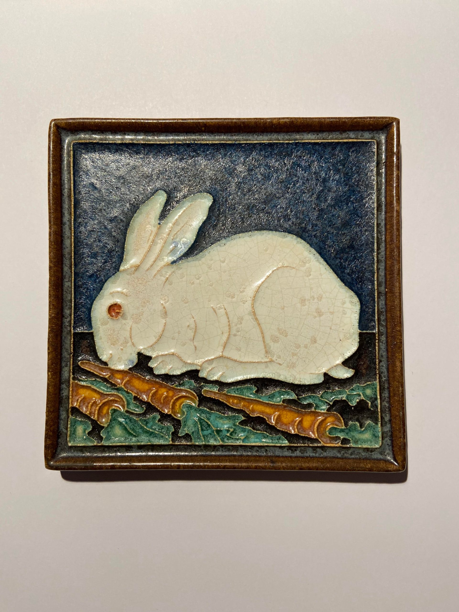 PFtile Porceleyne Fles Delft Cloisonne tile animals.