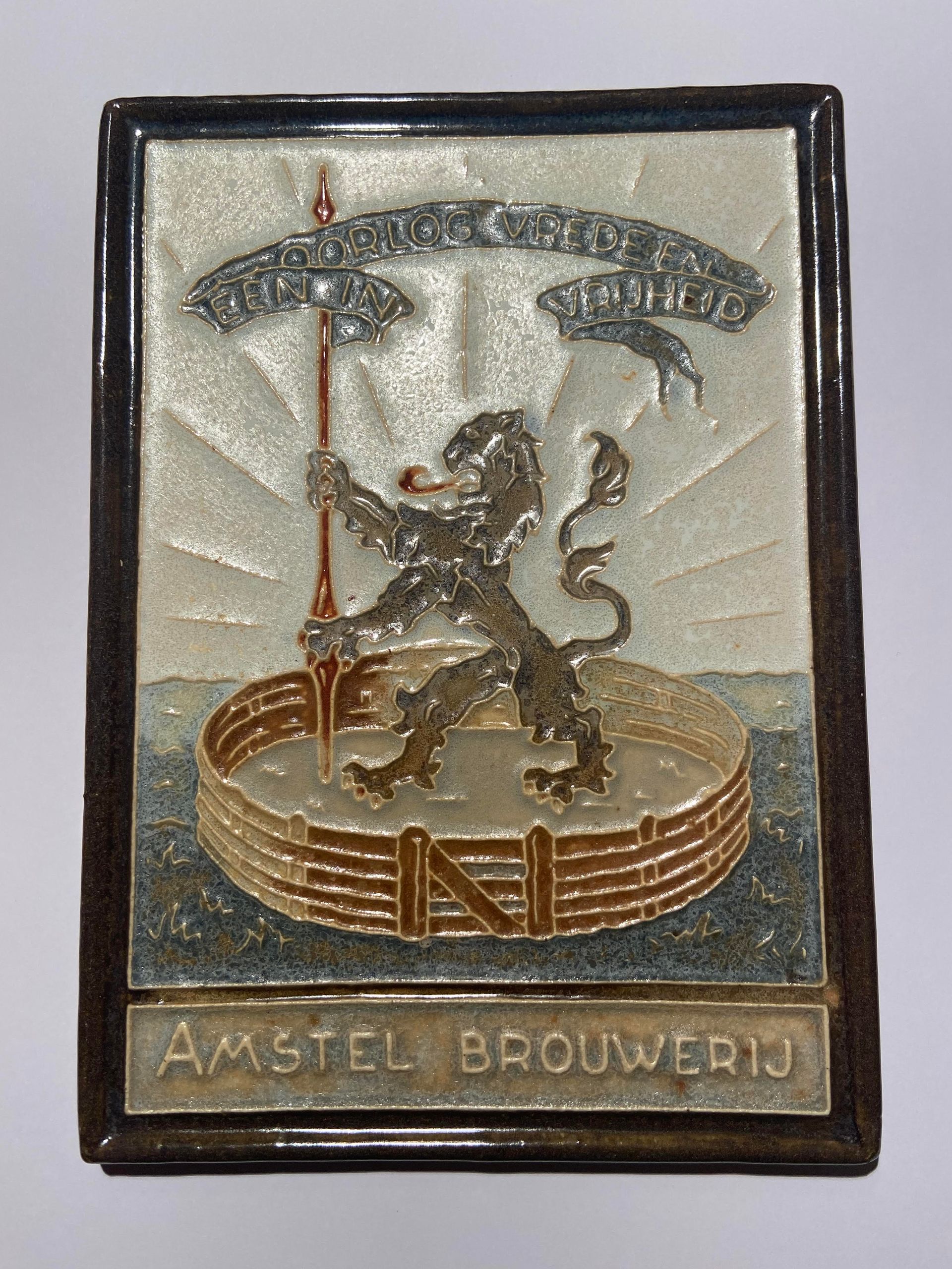 PFtegel Porceleyne Fles Delft Cloisonné Tegel oorlogserie