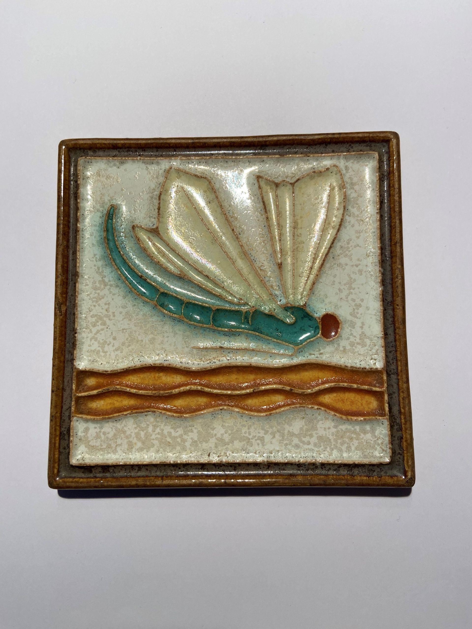 PFtegel Porceleyne Fles Delft Cloisonne tegel serie dieren klein Libel