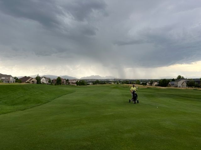 Legacy Ridge golf course view of the mountains