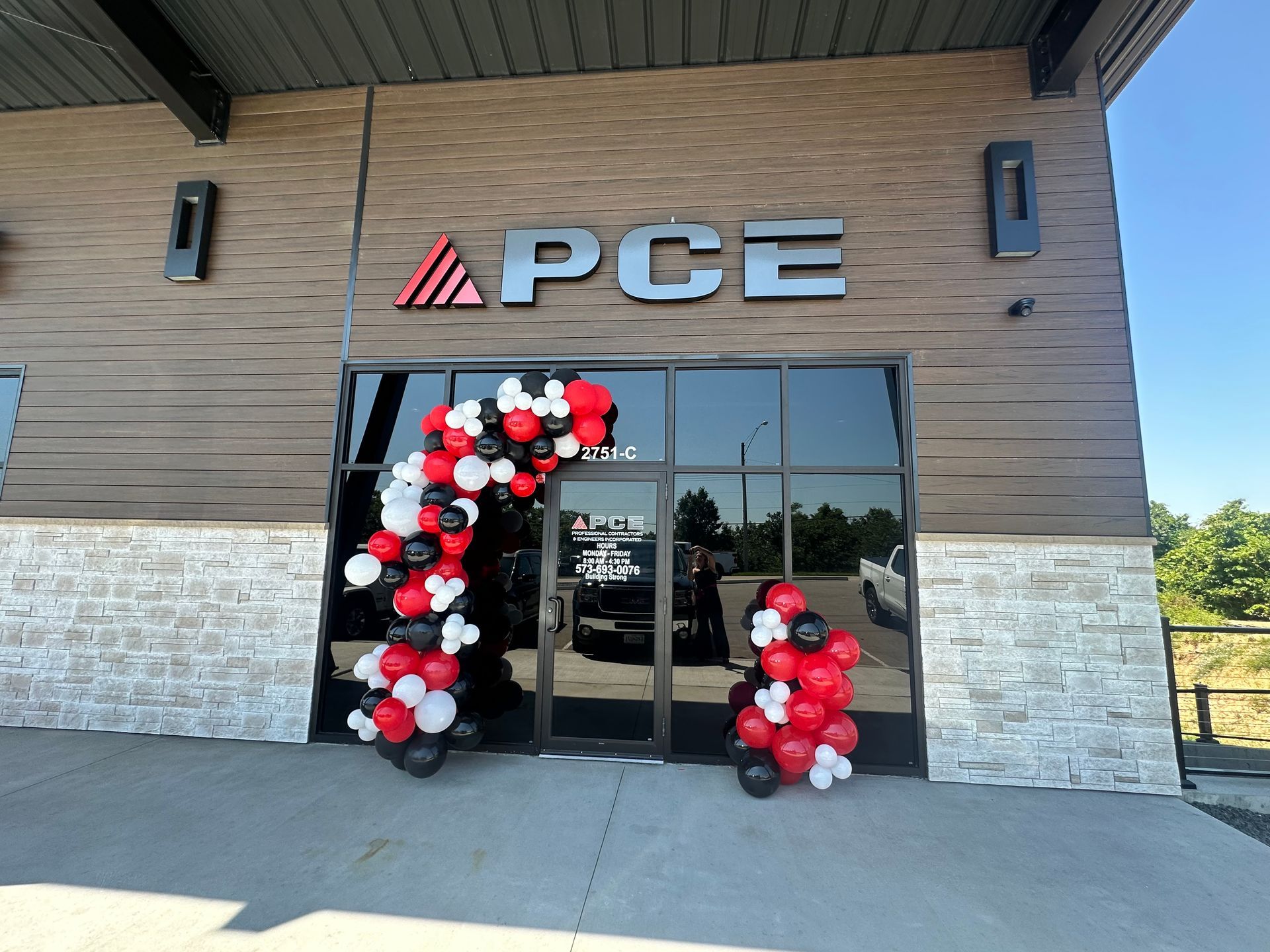 The Exterior of PCE Construction’s Commercial Construction Office in Lake Ozark, MO. Visit Today.