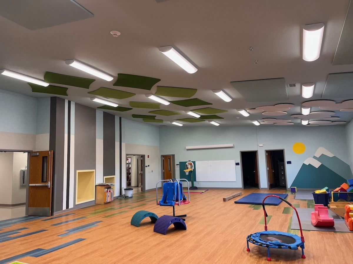 A Children’s Adaptive Playroom in Missouri. Contact PCE Construction for Preconstruction Planning.