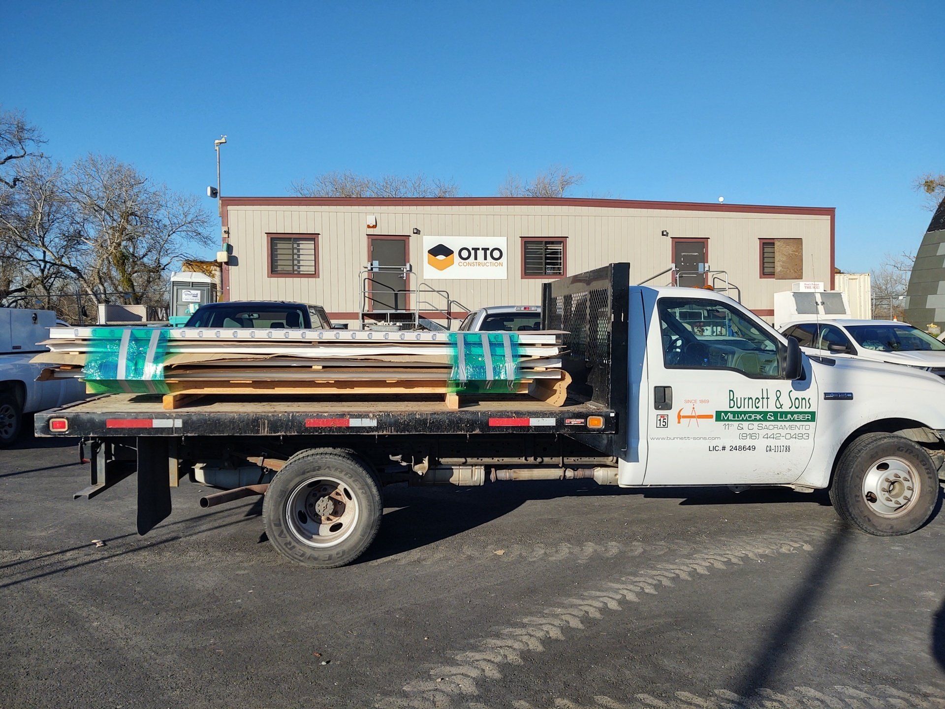 Lumbers on Truck — Sacramento, CA — Burnett & Sons