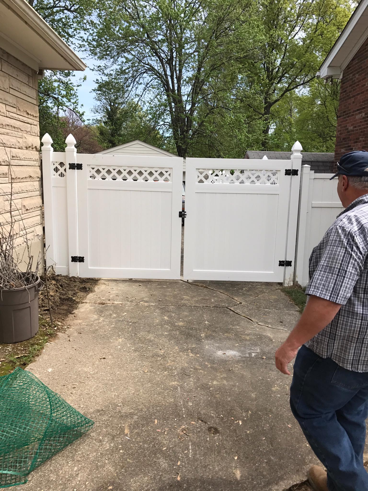White Tall Wooden Fence — Fairdale, KY — Jones & Scott Fence Inc