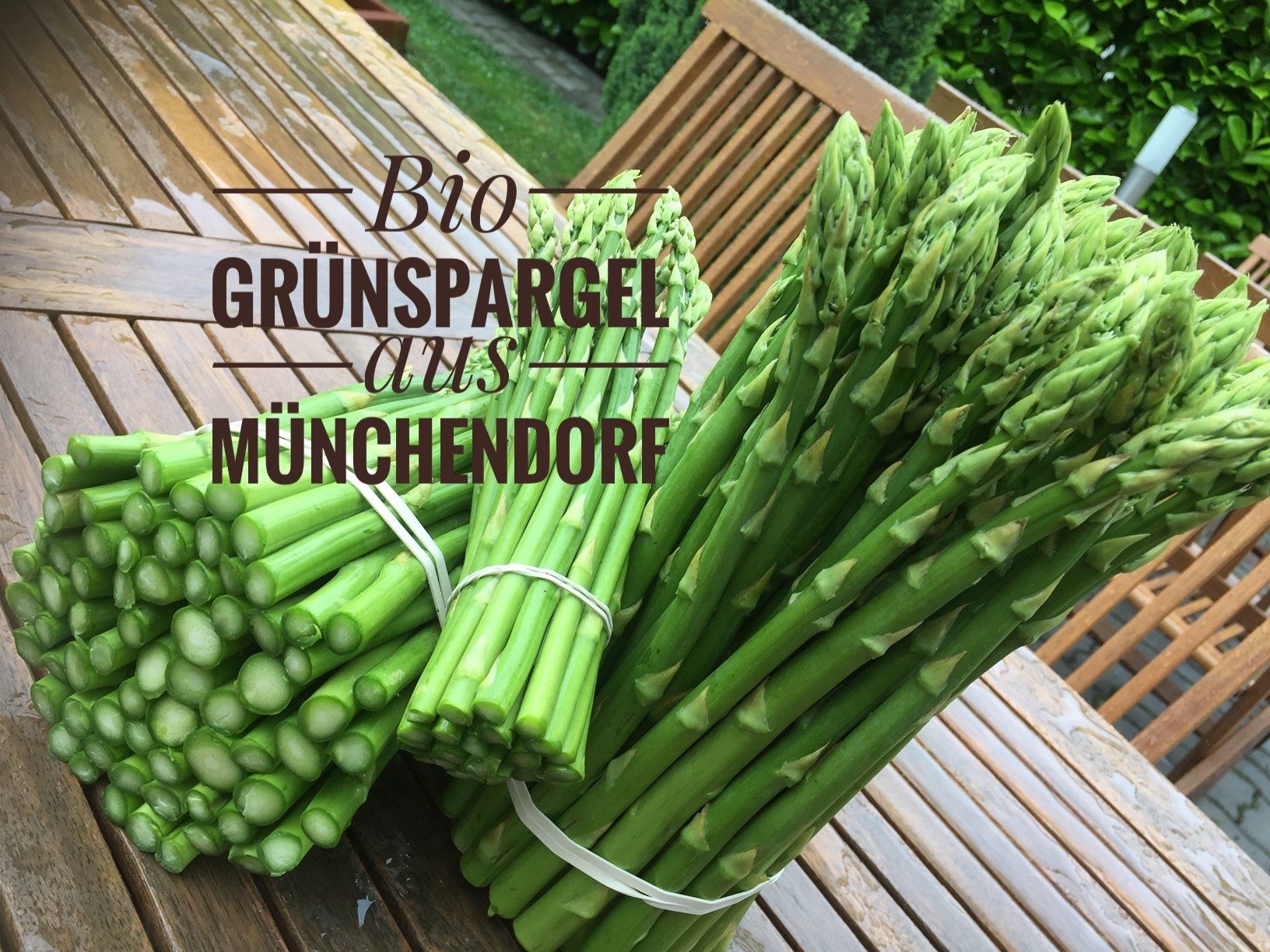 Grünspargel Saison Heuriger