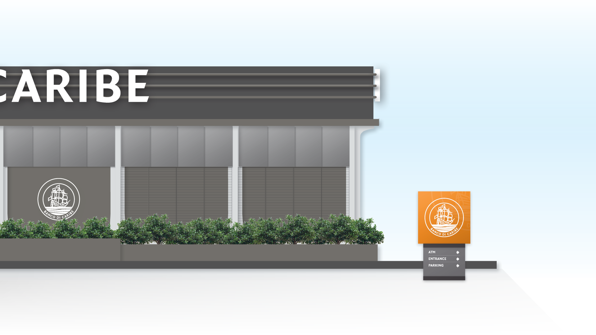 Banco di Caribe exterior color scheme