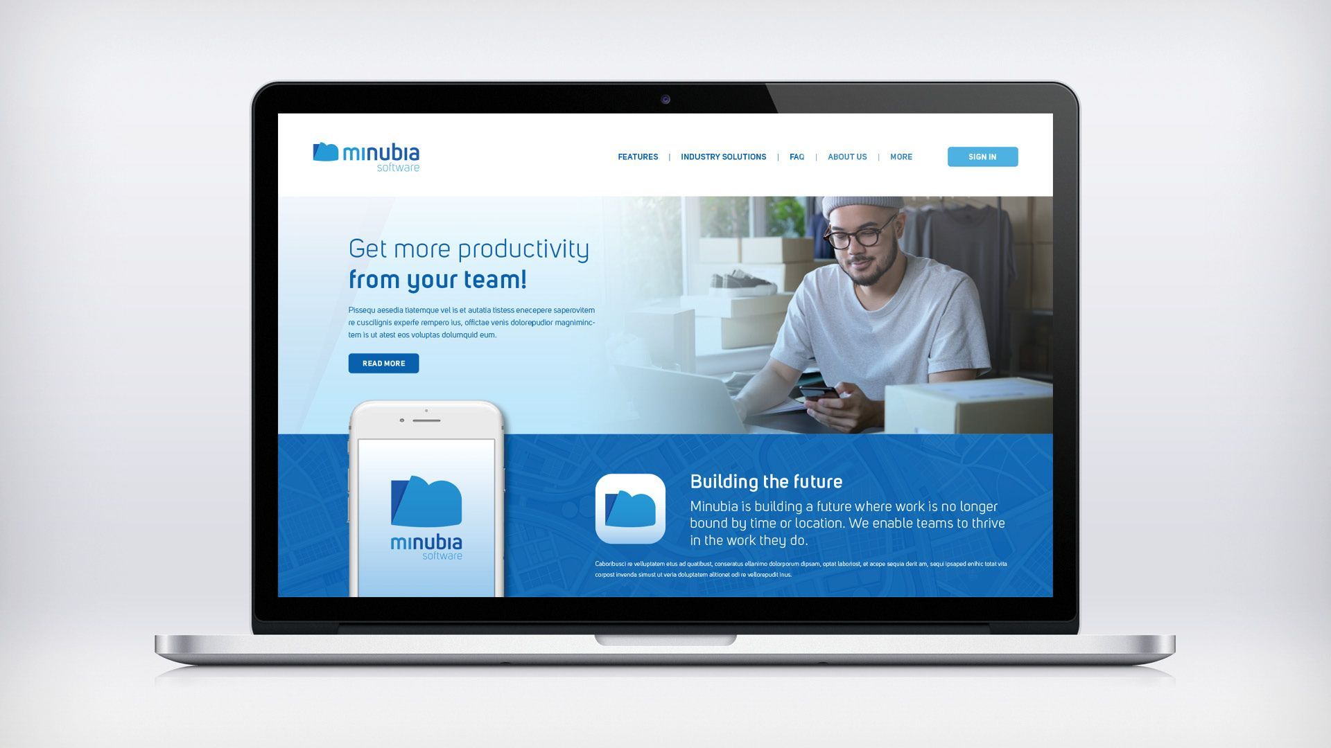 Minubia website
