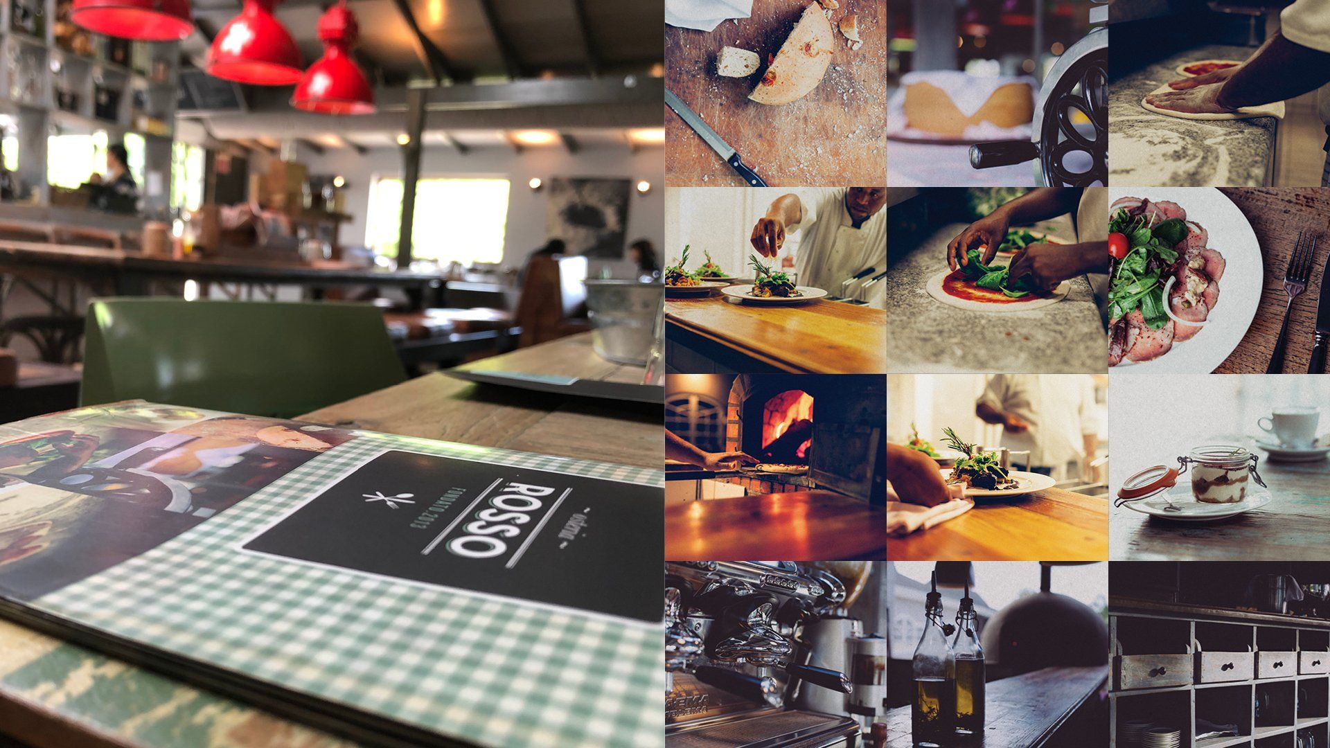 Osteria Rosso menu / visuals
