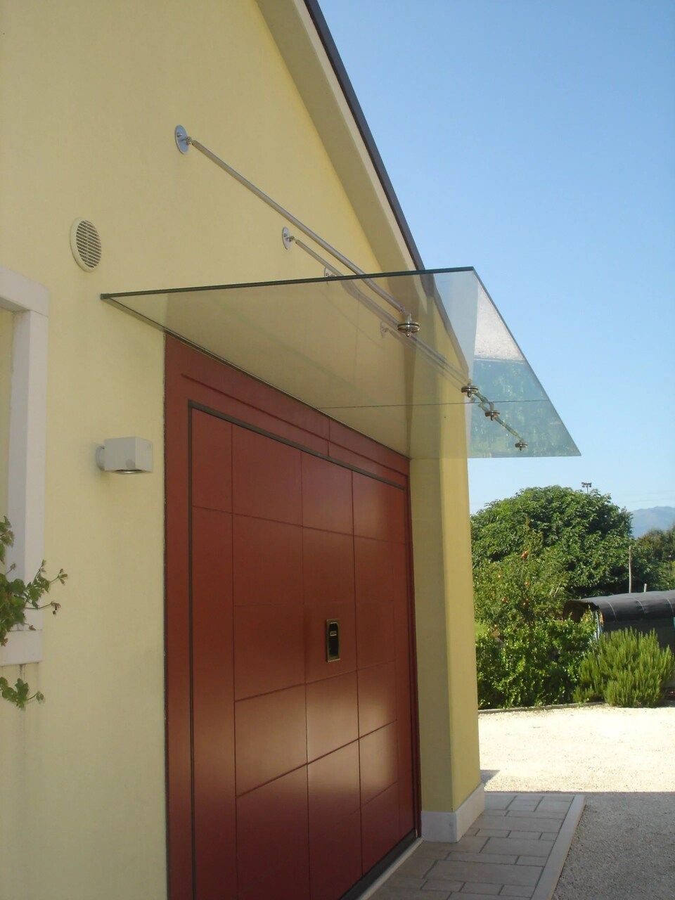 pensilina in vetro DM SERRAMENTI