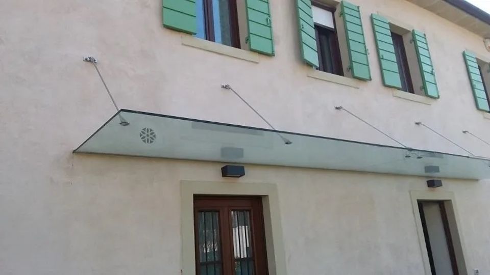 pensilina in vetro DM SERRAMENTI