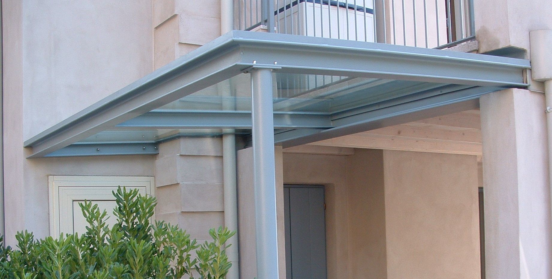 pensilina in vetro DM SERRAMENTI