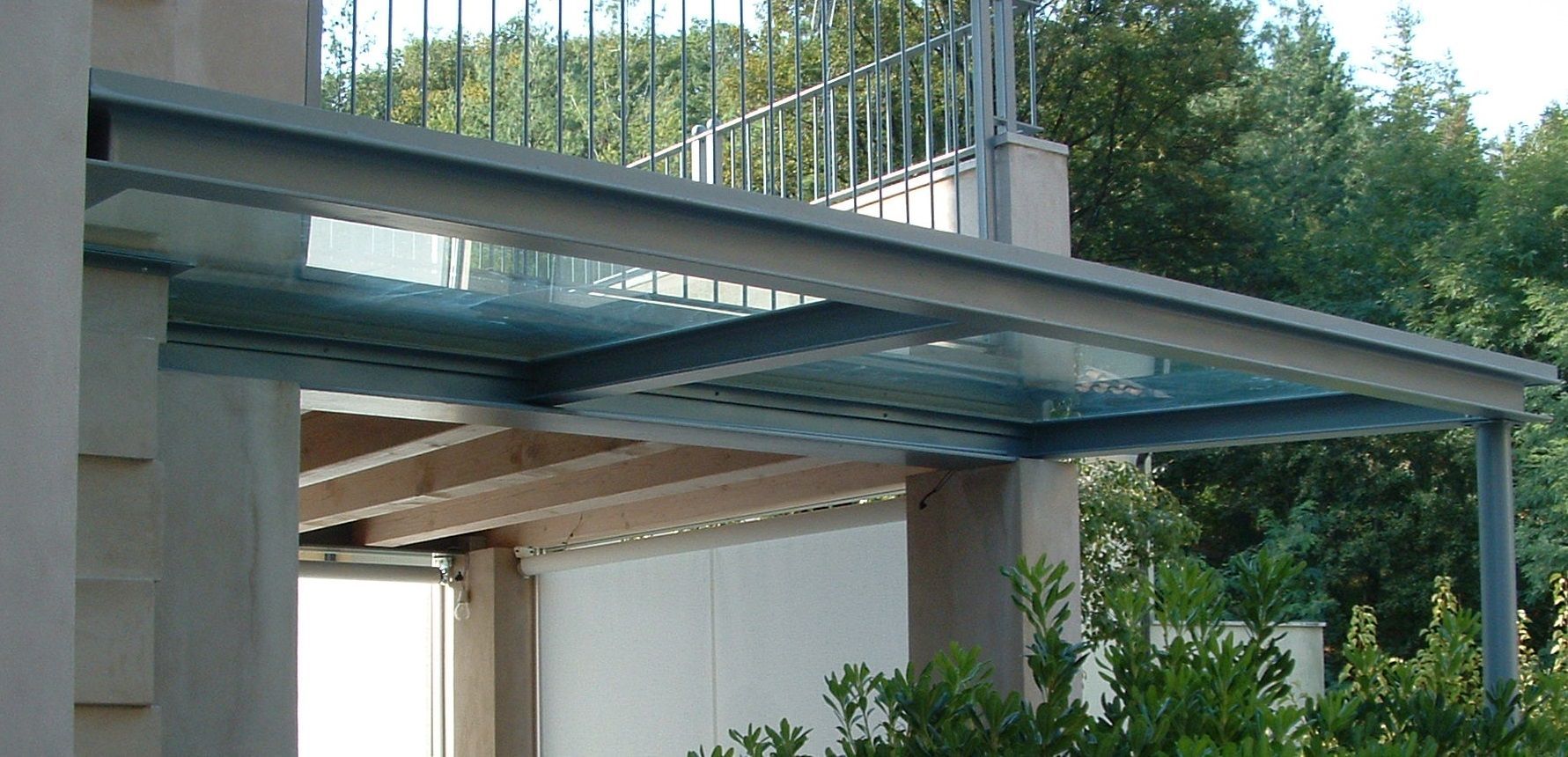 pensilina in vetro DM SERRAMENTI