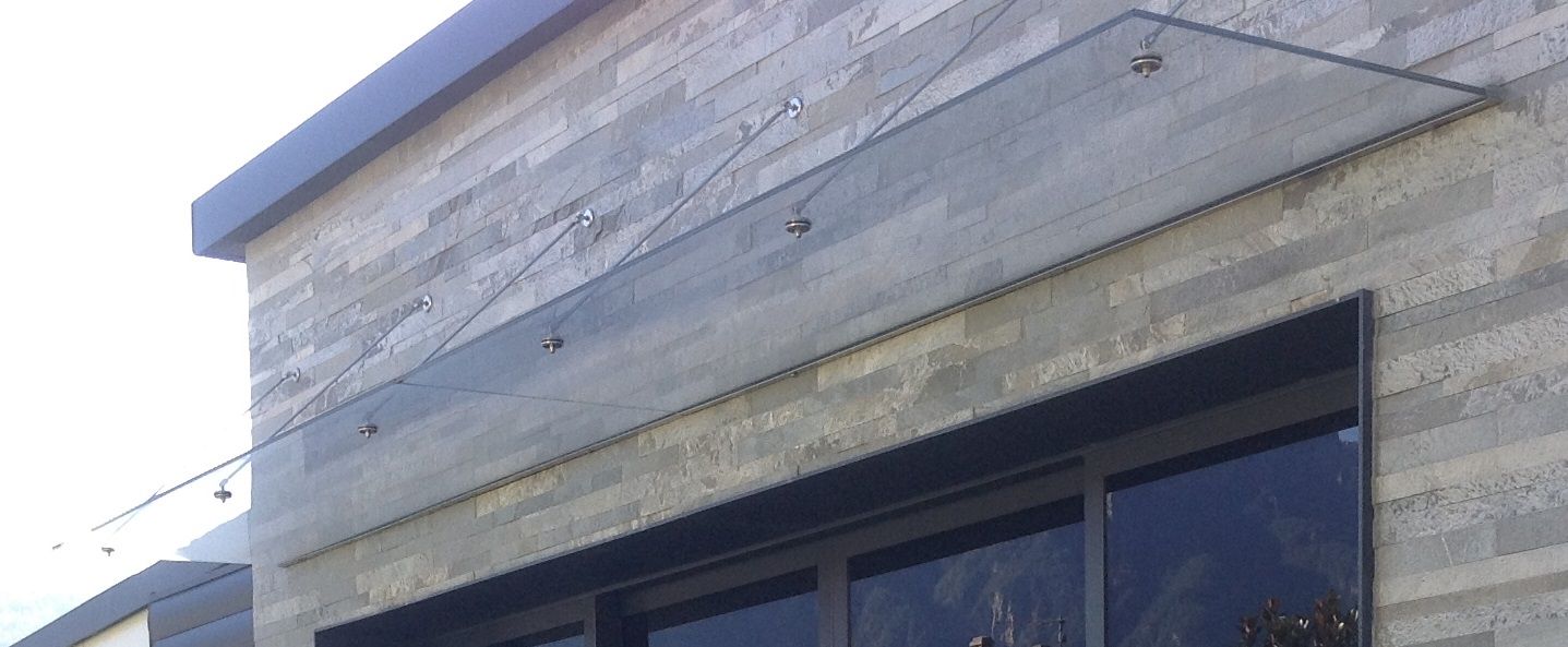 pensilina in vetro DM SERRAMENTI