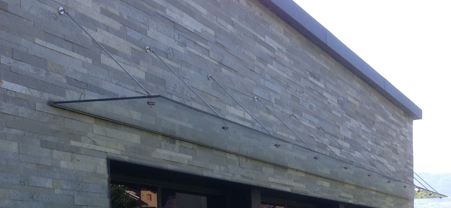 pensilina in vetro DM SERRAMENTI