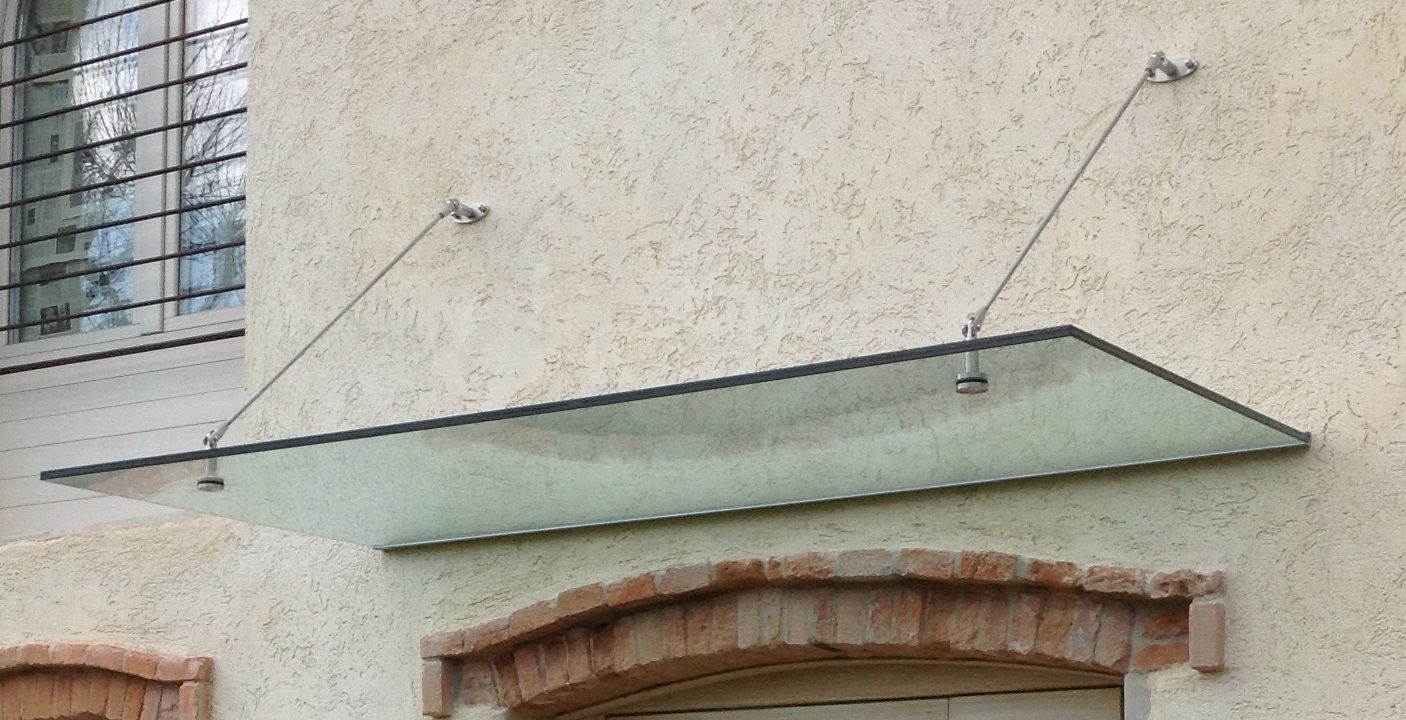 pensilina in vetro DM SERRAMENTI