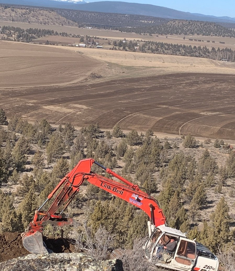 Orange Excavation Truck — Bend, OR — Del Barber Excavation Inc.