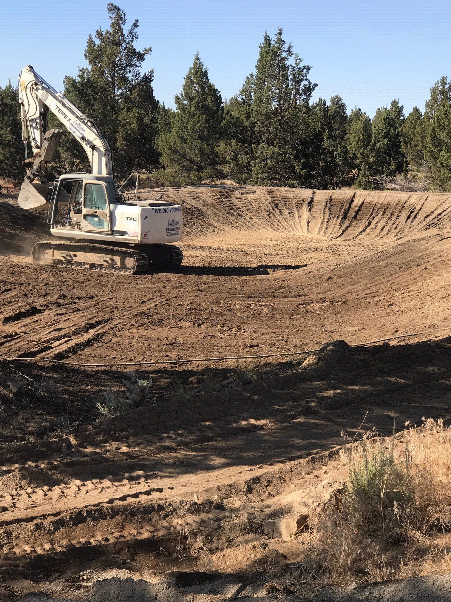 Red Excavation Truck — Bend, OR — Del Barber Excavation Inc.