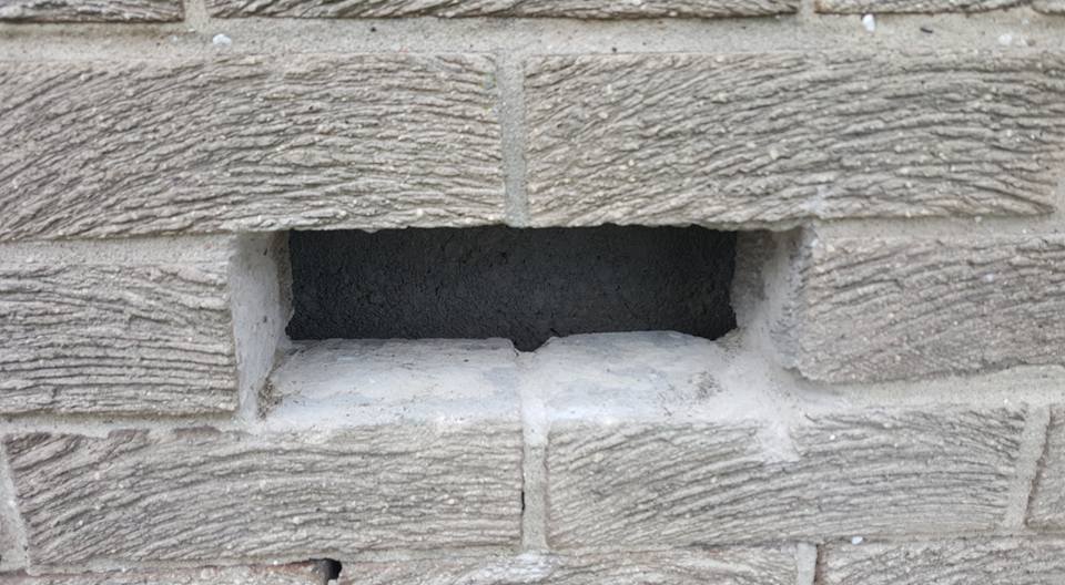 stone wall cavity