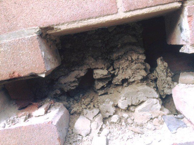 insulation being removed