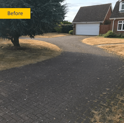The best way to clean block paving driveways and patios and keep them