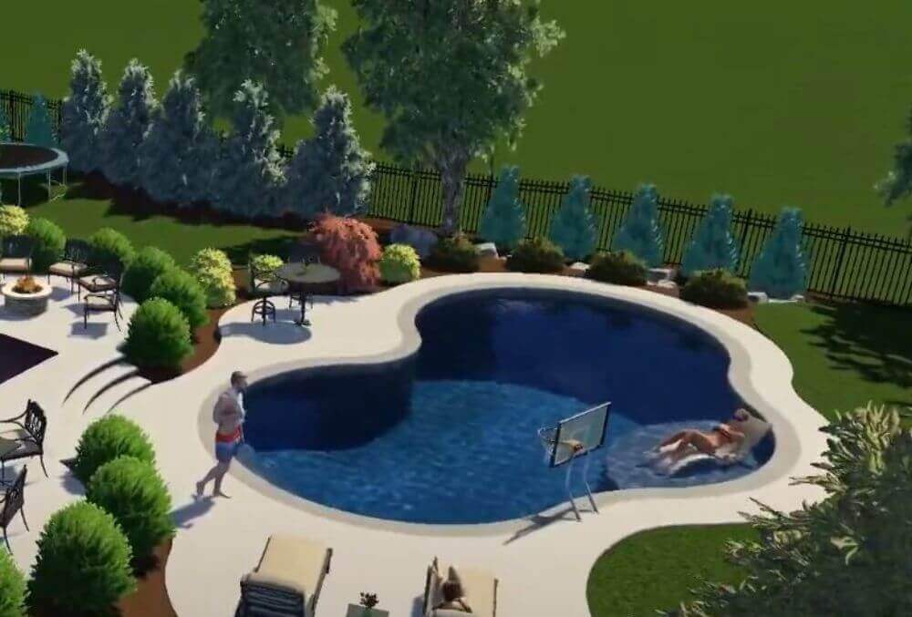 Residential pool 3D design
