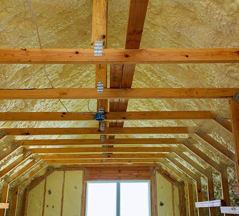 A home that is receiving spray foam insulation in Mount Vernon, WA
