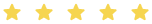 Five yellow stars in a row on a light background