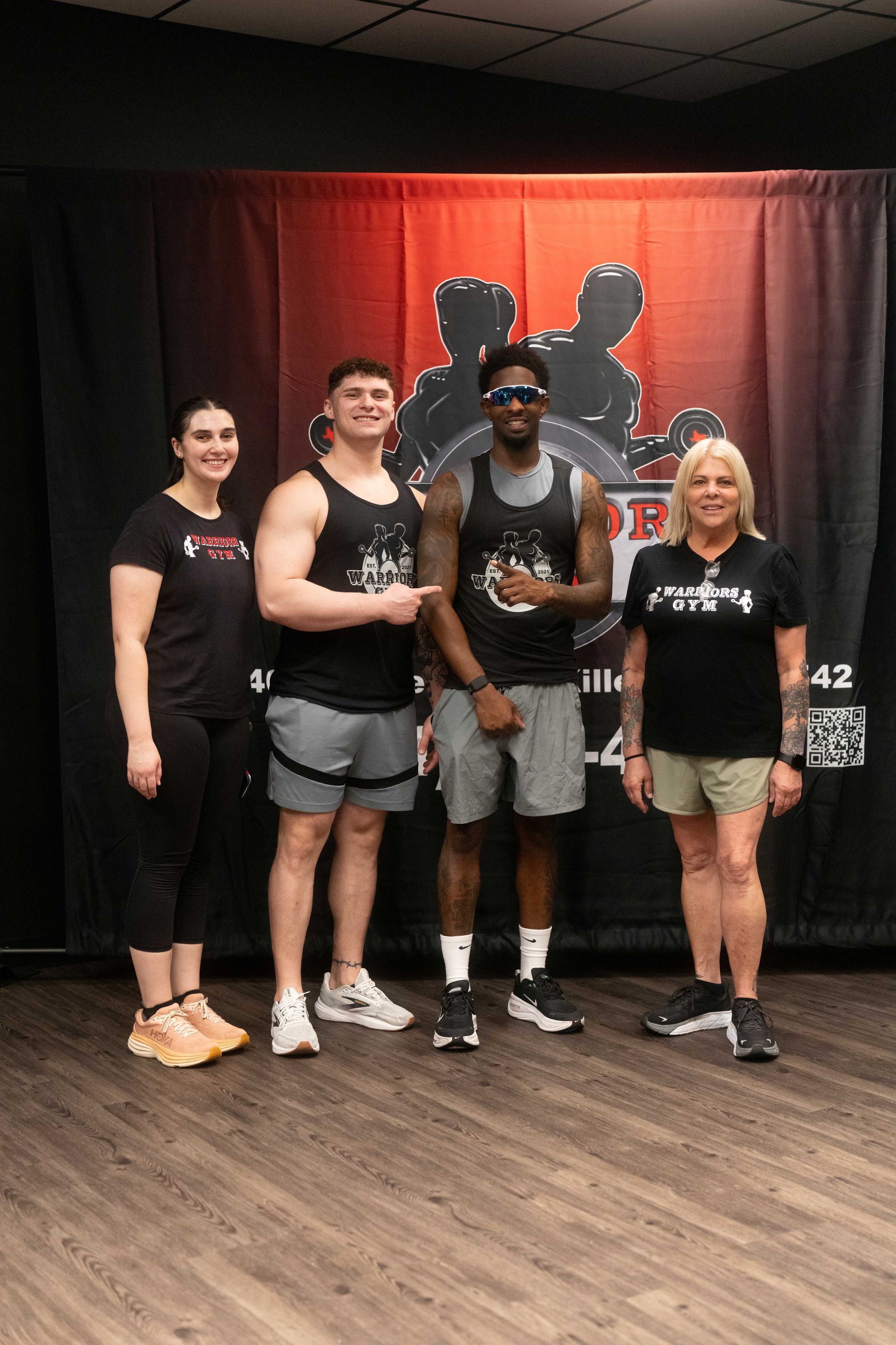 Guy doing a workout at warriors gym
