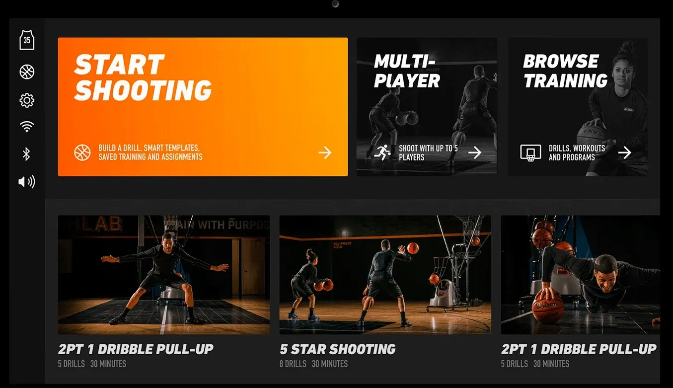 Dr. Dish shooting machine stations used during camp