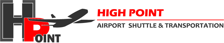 A logo for high point airport shuttle and transportation