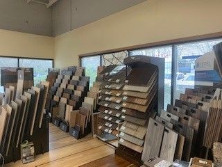 A room filled with lots of different types of flooring.