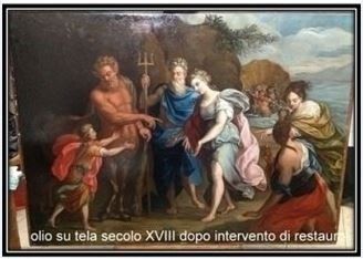 Olio su tela - Sec. XVIII - Achille e la Madre (dopo restauro)