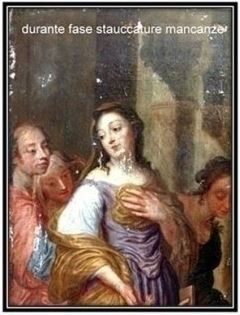 Dipinto di  Van Thys - Sec. XVII (fase stuccatura mancanze)