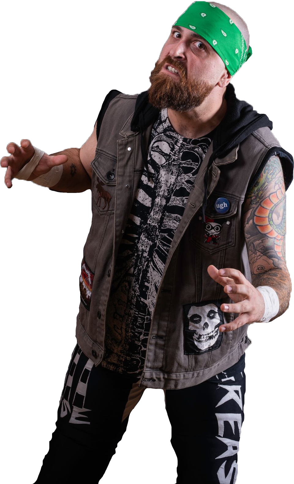 Greaser, Professional Wrestler