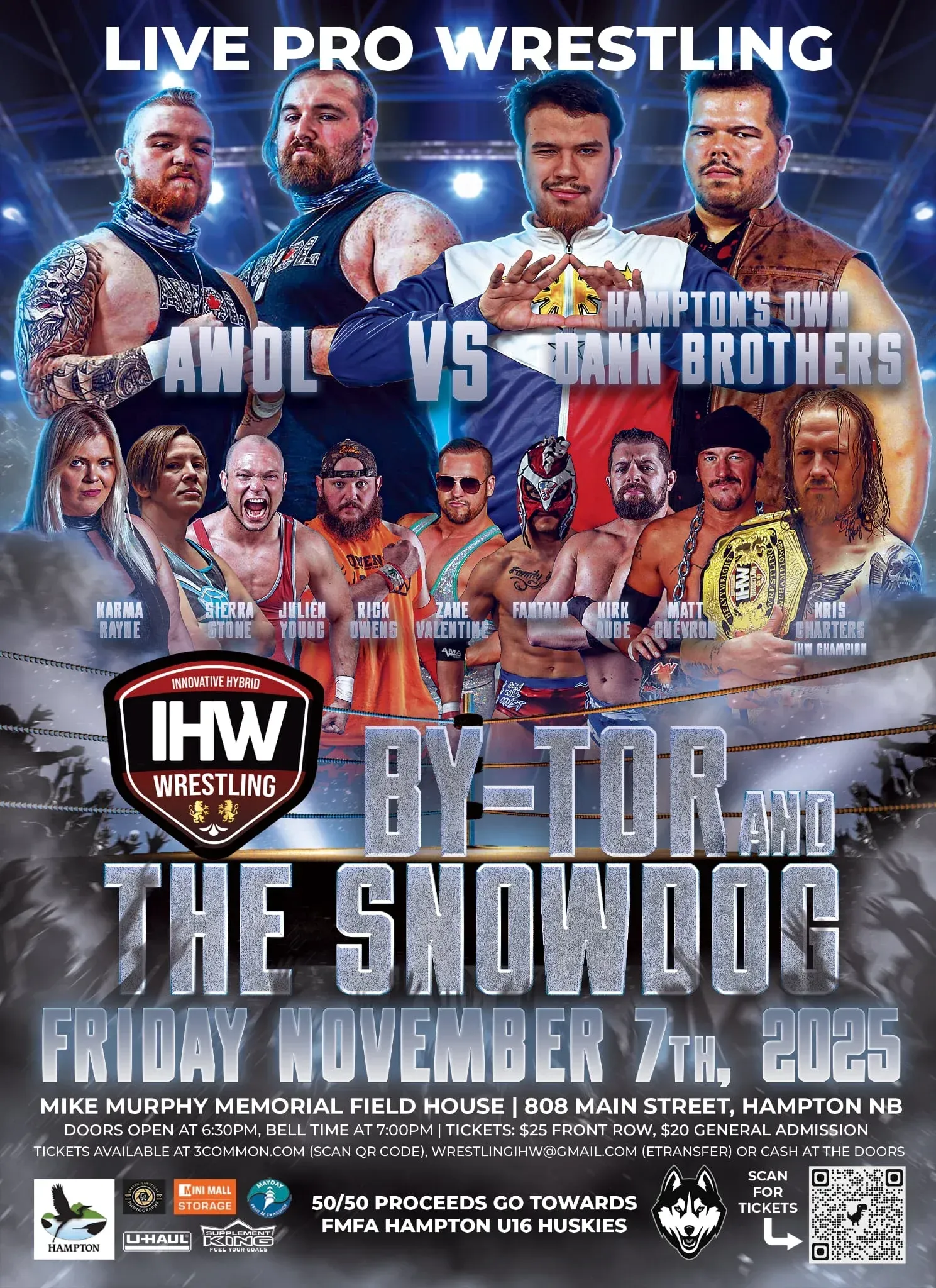 IHW Wrestling proudly presents professional wrestling in Hampton, NB
