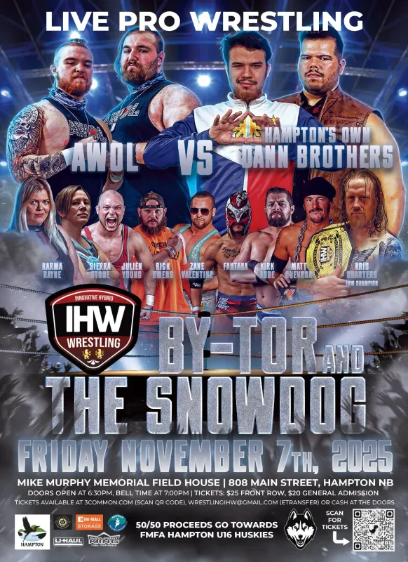 IHW Wrestling proudly presents professional wrestling in Hampton, NB