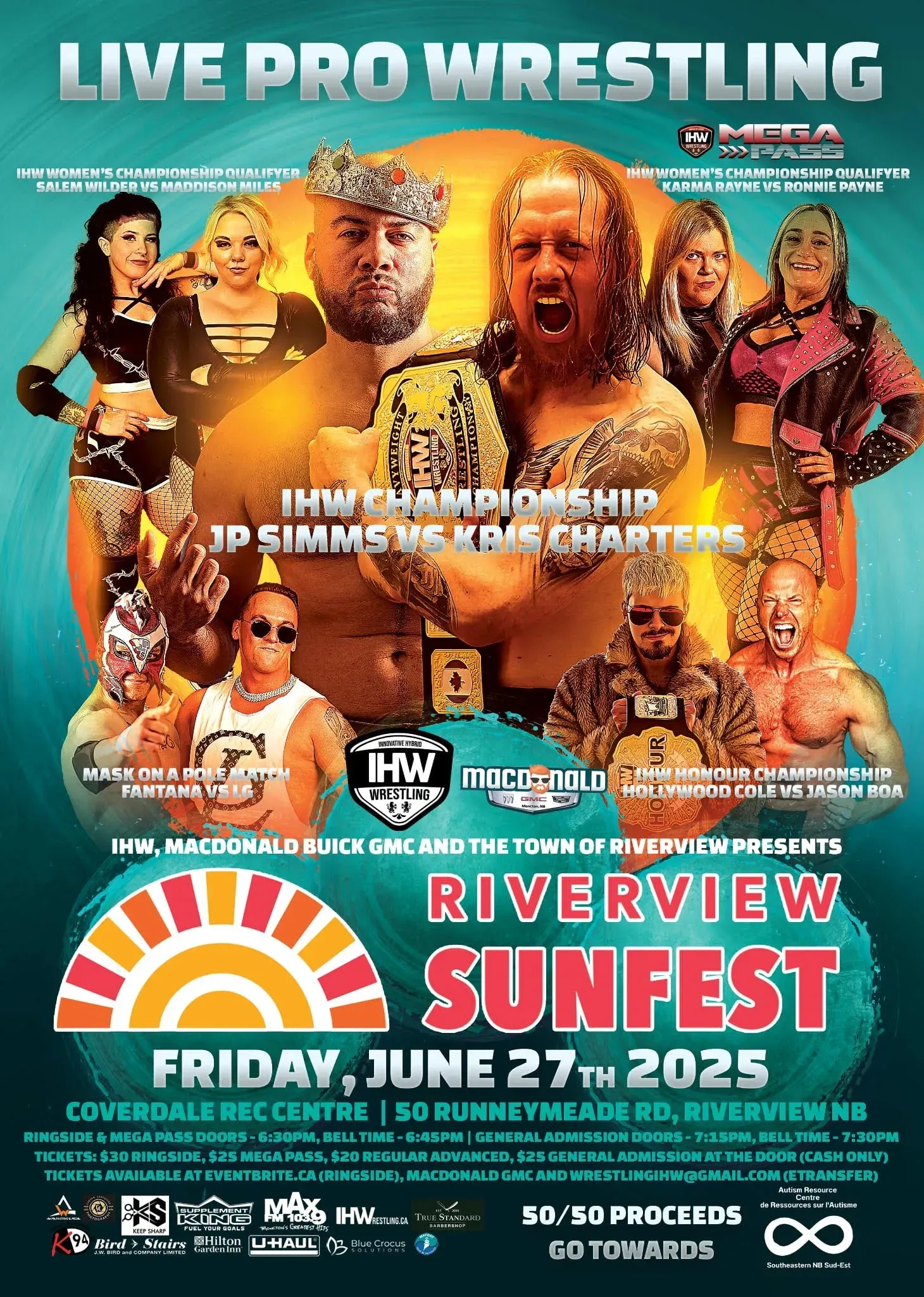 Wyatt LaKing at MacDonald GMC Buick Cadillac and The Town of Riverview presents: IHW Wrestling - Sunfest 2025