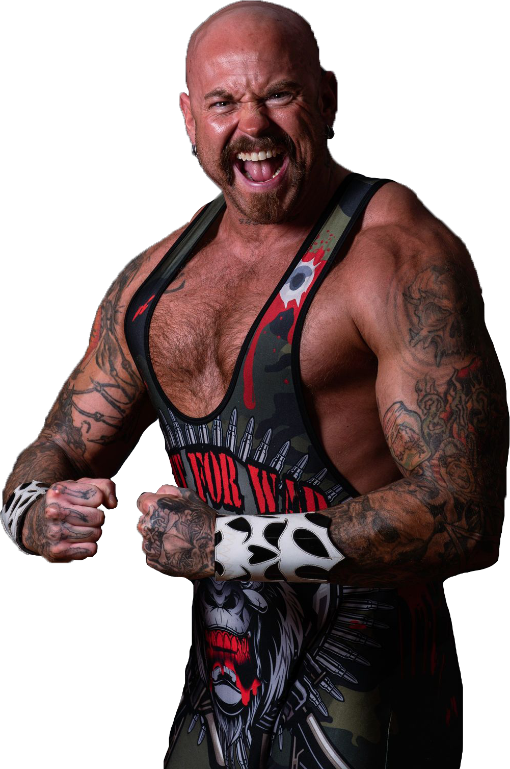 'Muscle Beast' Wesley Pipes, Professional Wrestler