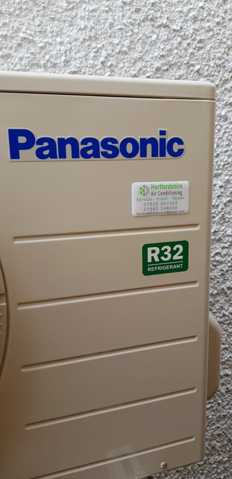 A Panasonic box containing an AC unit