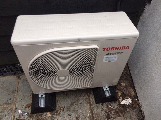 An AC intake outside