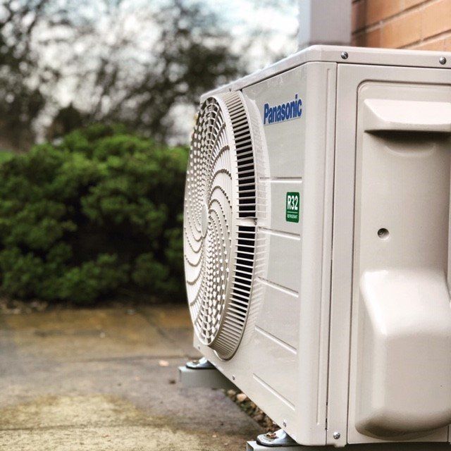 outdoor air conditioning intake - side