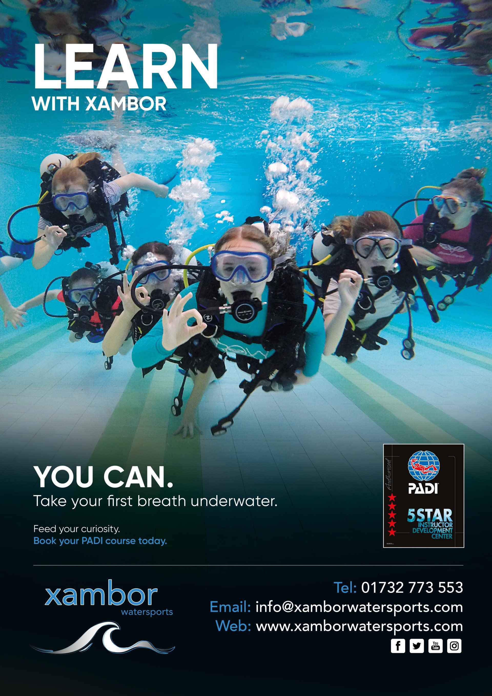 learn to dive in Kent with Xambor