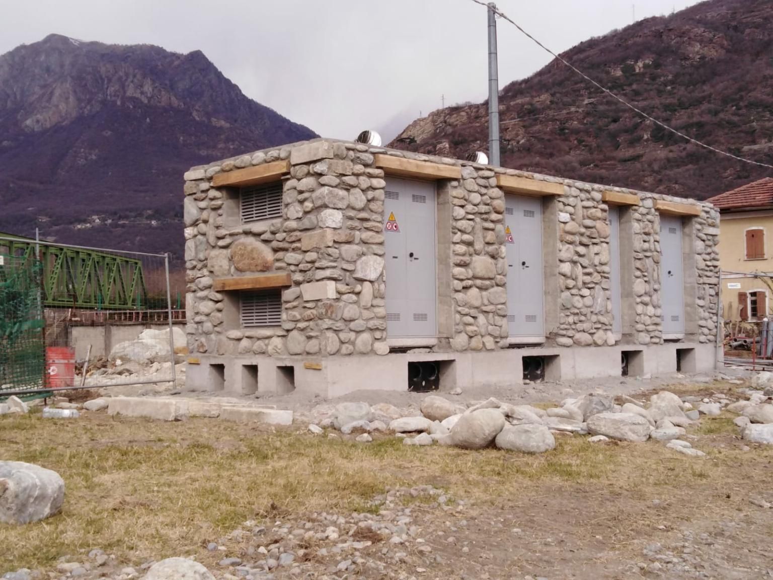 Cabine elettriche rivestite e a basso impatto