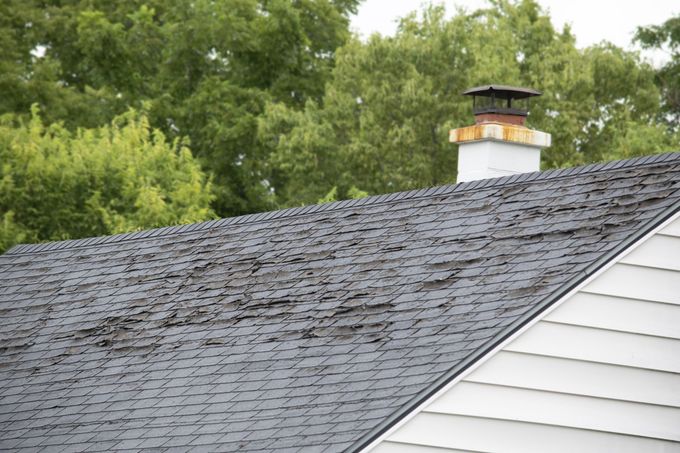 Storm Damage To A House Roof — Silver Spring, MD — Pitched Perfect Roofing