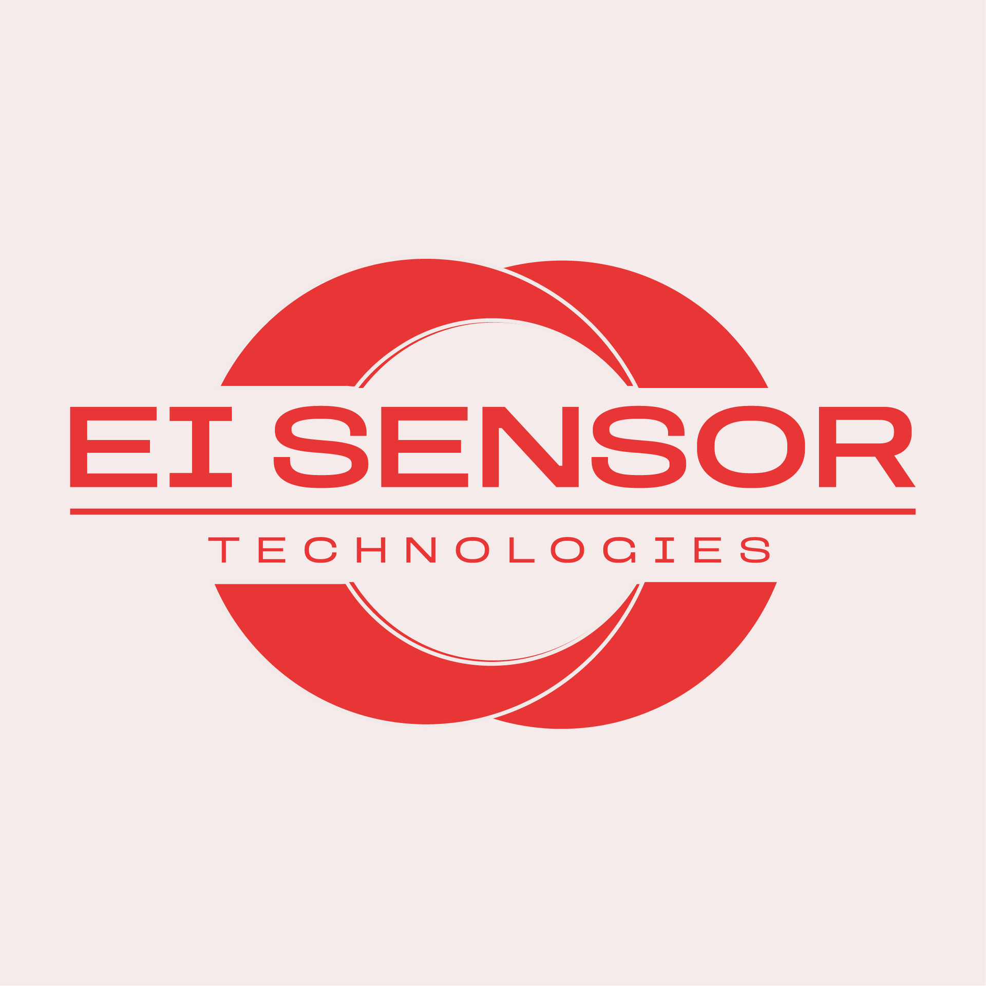 Logo for EI Sensor Technologies with red text and graphic elements on a light background.
