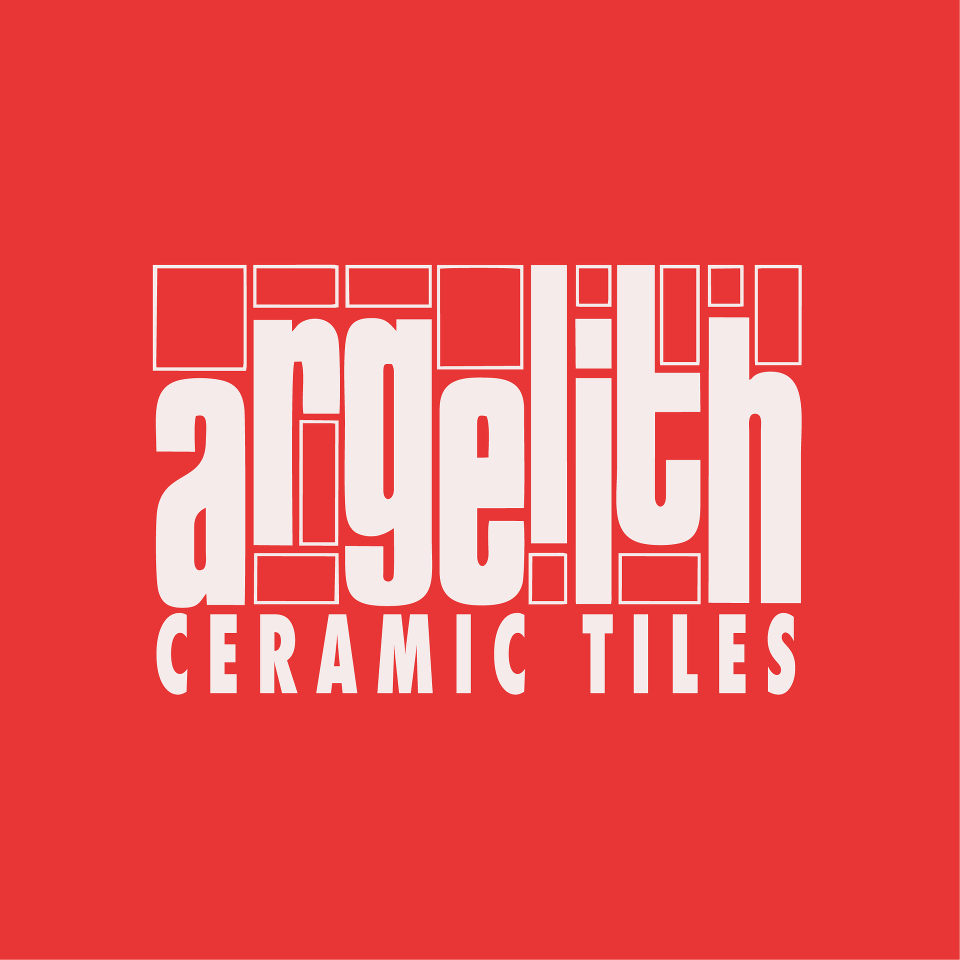 The Argelith Ceramic Tiles logo features white stylized text on a red background with rectangular graphic accents.