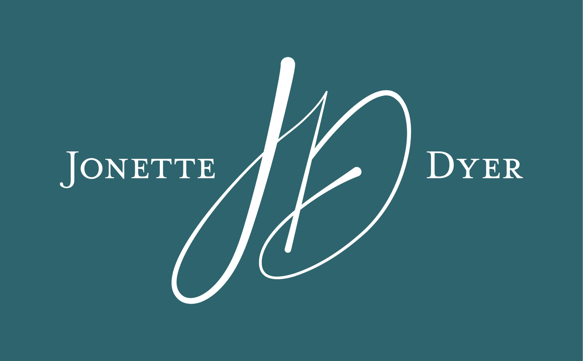 Logo for Jonette Dyer with the initials 