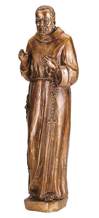 statuetta in bronzo religiosa