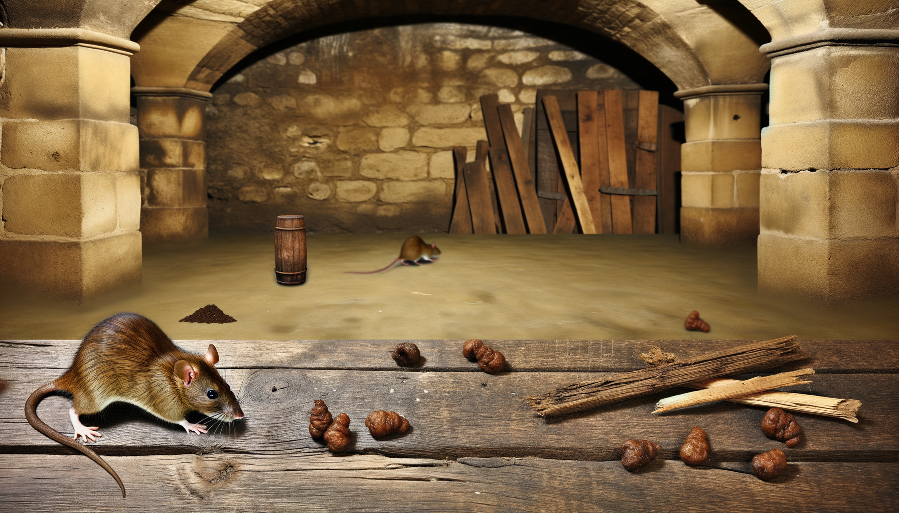 rats bruns dans les égouts