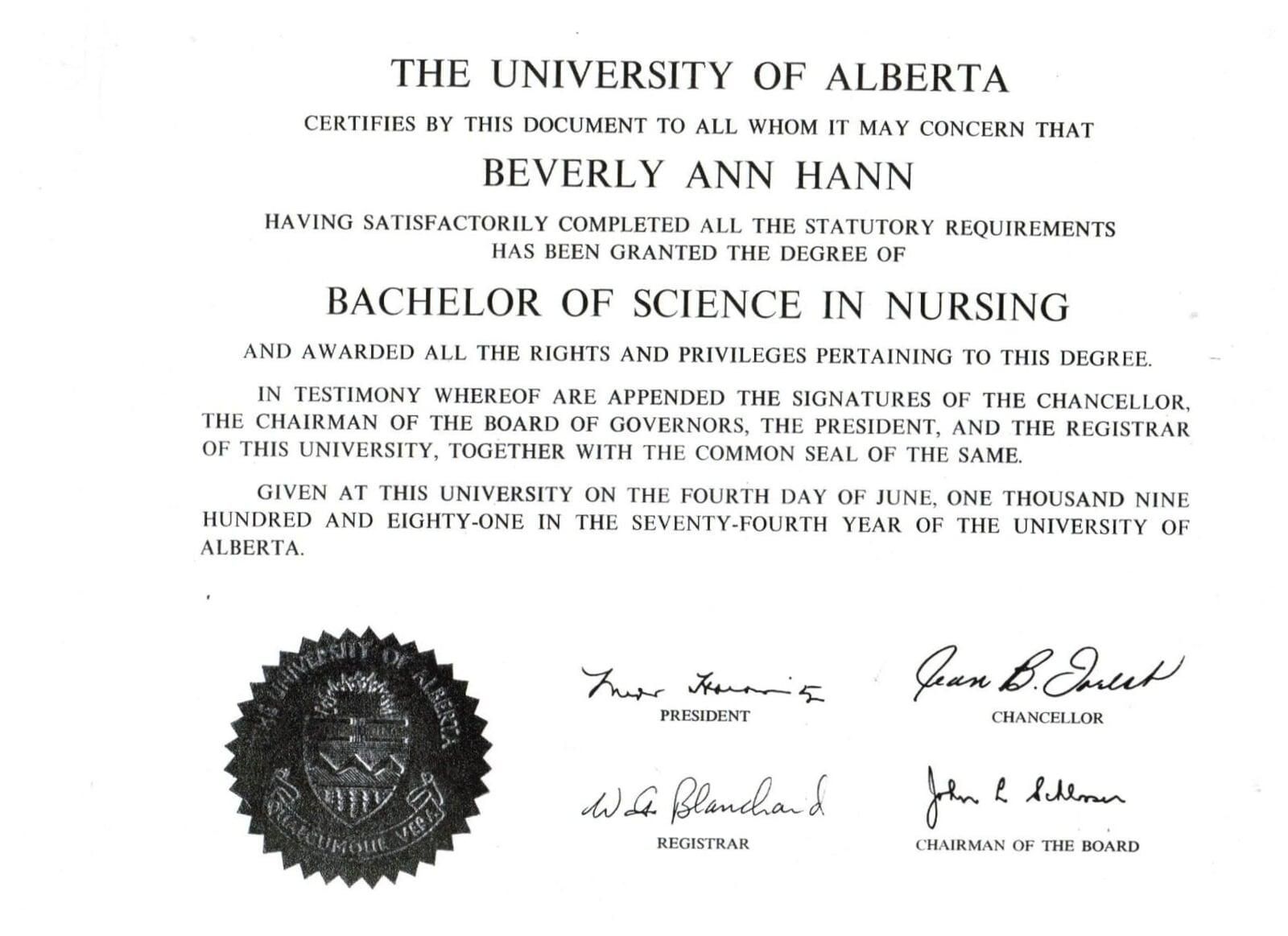 Certification